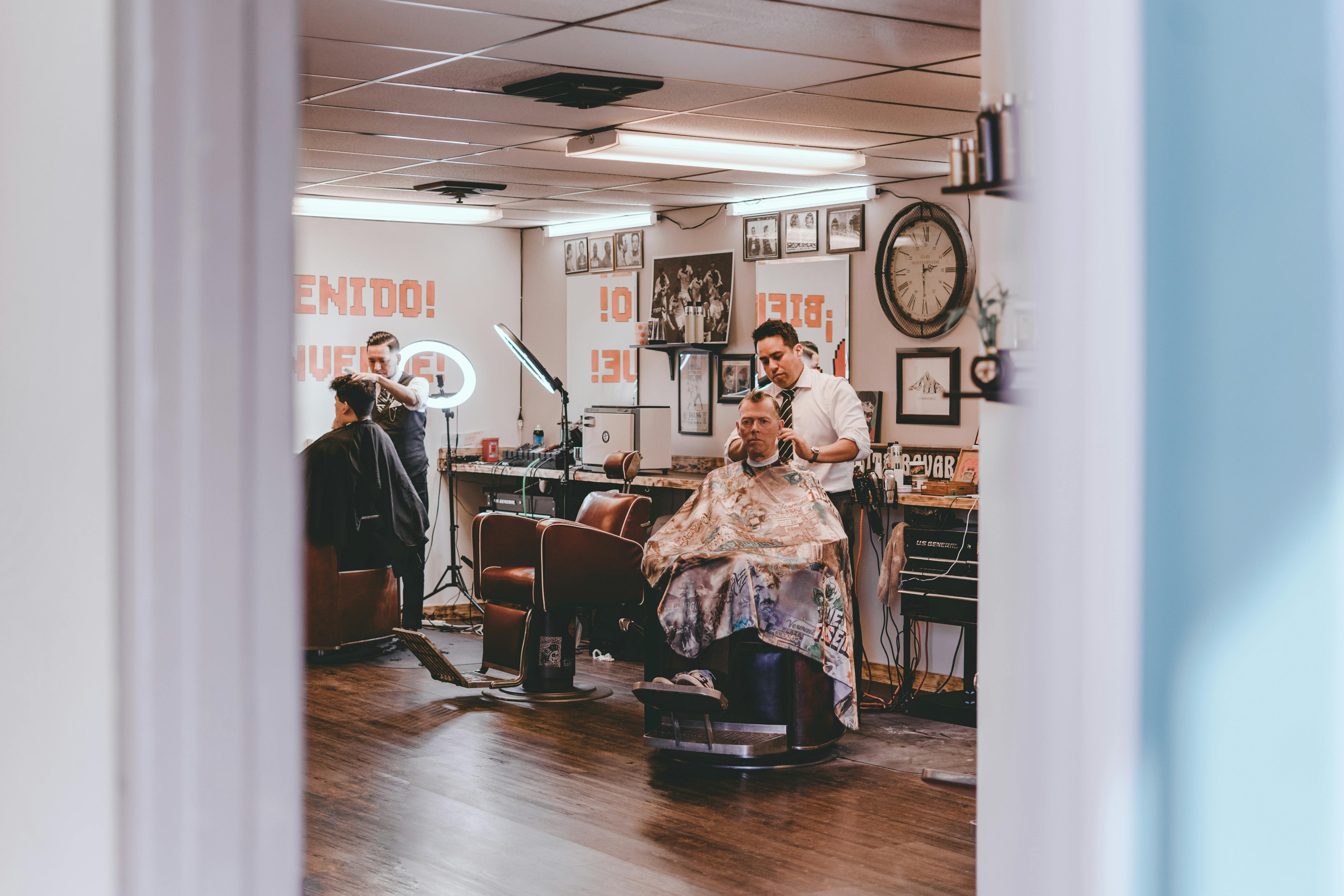 Classic Pompadour - Precision Barber Styling